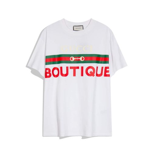 Gucci Logo print cotton jersey Men Women’s T-shirt