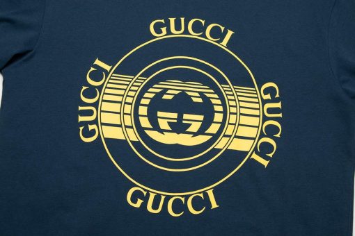 Gucci Logo print cotton jersey Men Women’s T-shirt - Image 4