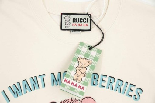 Gucci Logo print cotton jersey Men Women’s T-shirt - Image 4