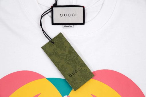 Gucci Logo print cotton jersey Men Women’s T-shirt - Image 4