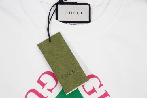 Gucci Logo print cotton jersey Men Women’s T-shirt - Image 4