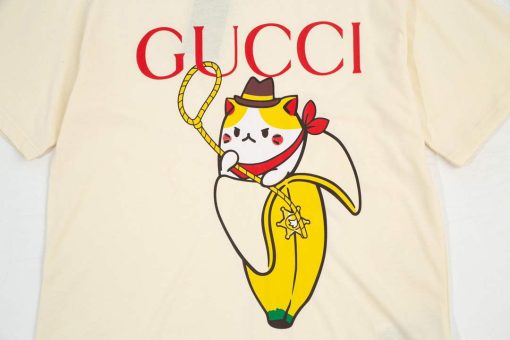 Gucci Logo print cotton jersey Men Women’s T-shirt - Image 4