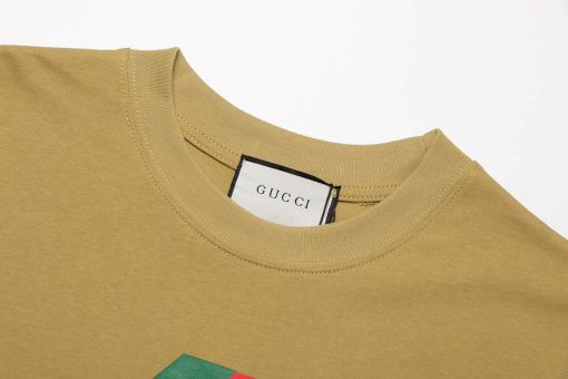 Gucci Logo print cotton jersey Men Women’s T-shirt - Image 5