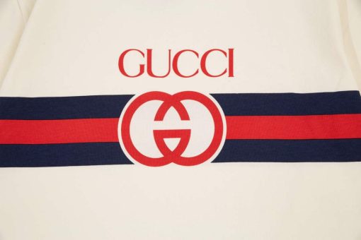 Gucci Logo print cotton jersey Men Women’s T-shirt - Image 5