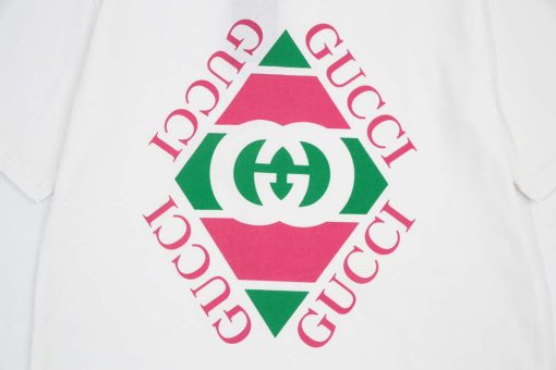 Gucci Logo print cotton jersey Men Women’s T-shirt - Image 5