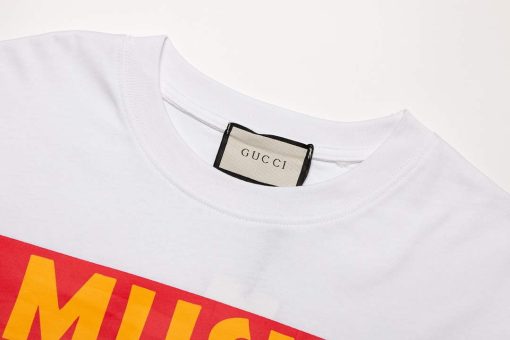 Gucci Logo print cotton jersey Men Women’s T-shirt - Image 6