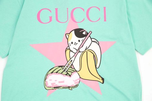 Gucci Logo print cotton jersey Men Women’s T-shirt - Image 6