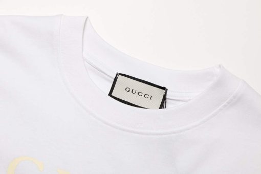 Gucci Logo print cotton jersey Men Women’s T-shirt - Image 7