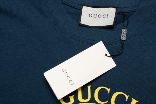 Gucci Logo print cotton jersey Men Women’s T-shirt - Image 8