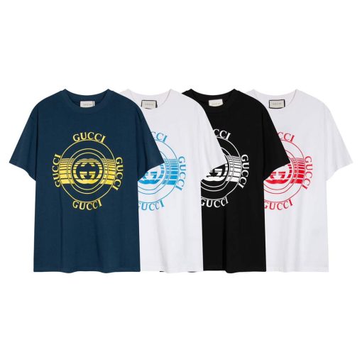 Gucci Logo print cotton jersey Men Women’s T-shirt - Image 9