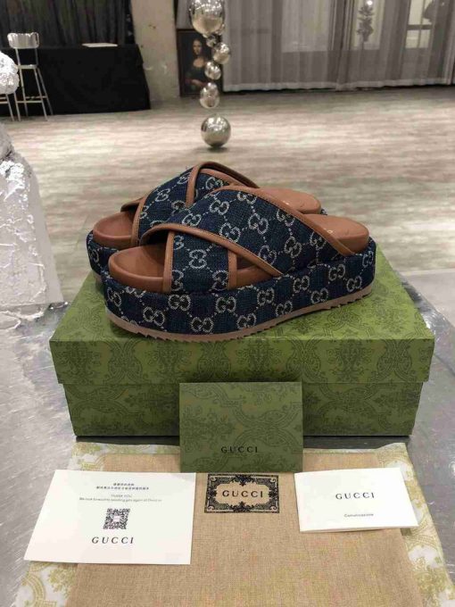 Gucci Sandals GG Multicolour Platform Sandal