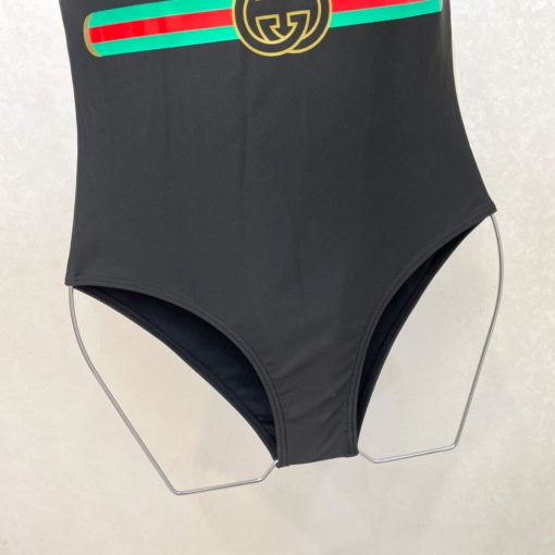 Gucci Sparkling swimsuit with Gucci logo Black - Image 4