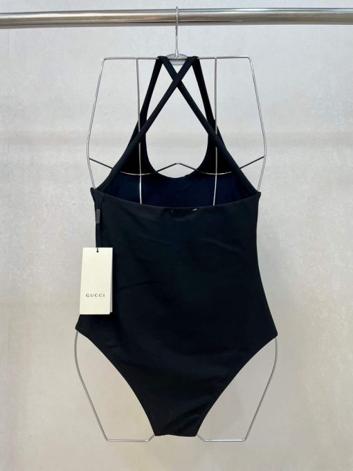 Gucci Sparkling swimsuit with Gucci logo Black - Image 5