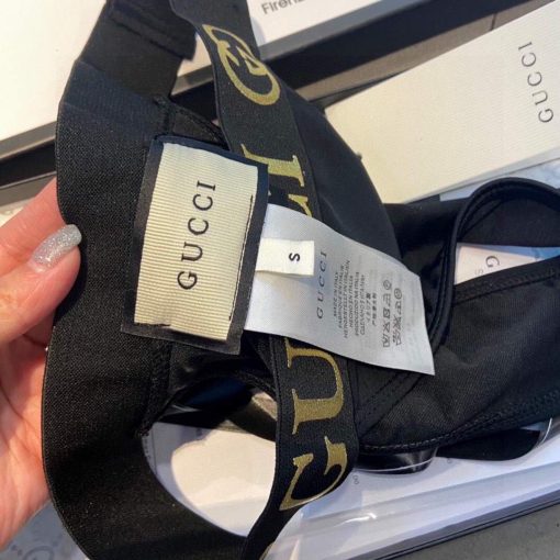 Gucci Women’s Gucci Gucci New Black Sexy Bikini 2021 Solid Swimwear 2-piece - Image 9