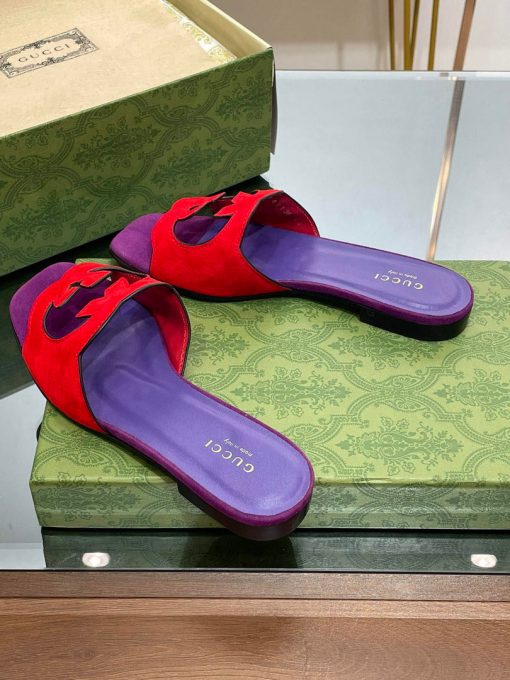 Gucci Women’s Interlocking G cut-out slide sandal - Image 3