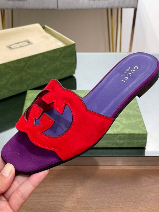 Gucci Women’s Interlocking G cut-out slide sandal - Image 6