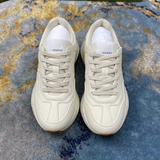 Gucci Women’s Men’s Rhyton Sneaker with Star Beige - Image 6