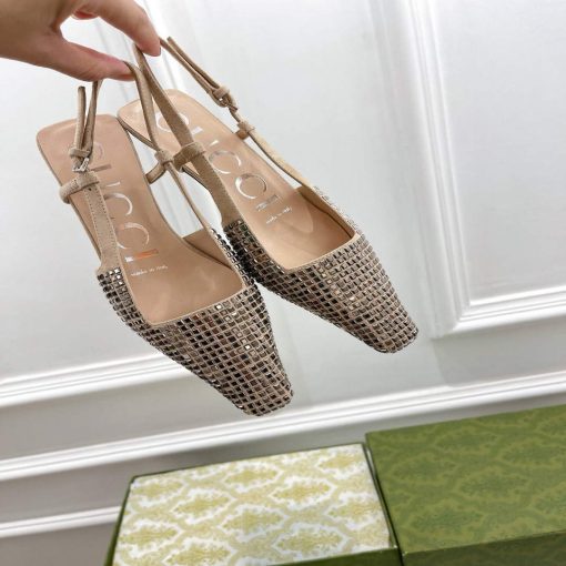 Gucci Women’s Slippers Designer Gucci Sandals Flats Shoes - Image 8