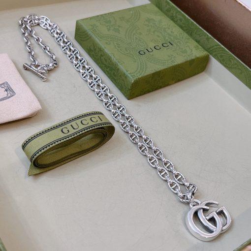 Gucci gg marmont necklace silver - Image 3