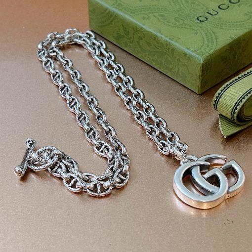 Gucci gg marmont necklace silver - Image 4