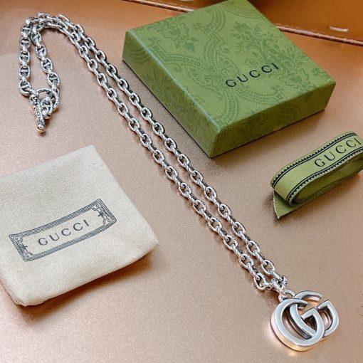 Gucci gg marmont necklace silver