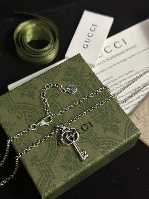 Gucci gucci double g key necklace silver - Image 4