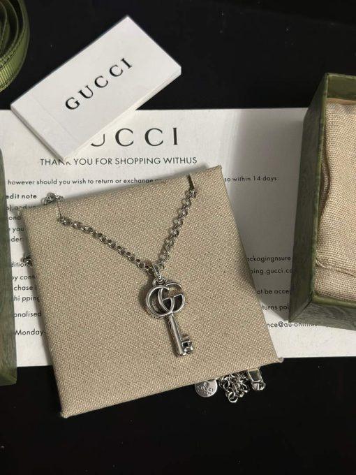 Gucci gucci double g key necklace silver - Image 5