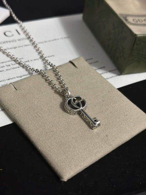 Gucci gucci double g key necklace silver - Image 6