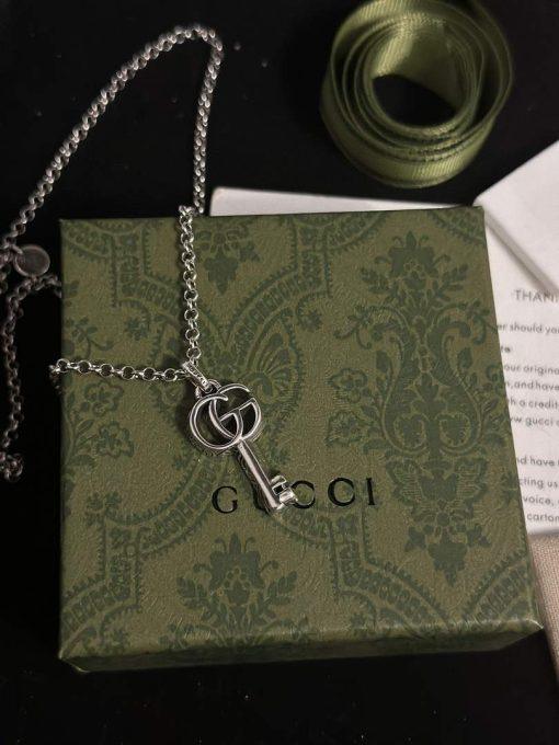 Gucci gucci double g key necklace silver - Image 9