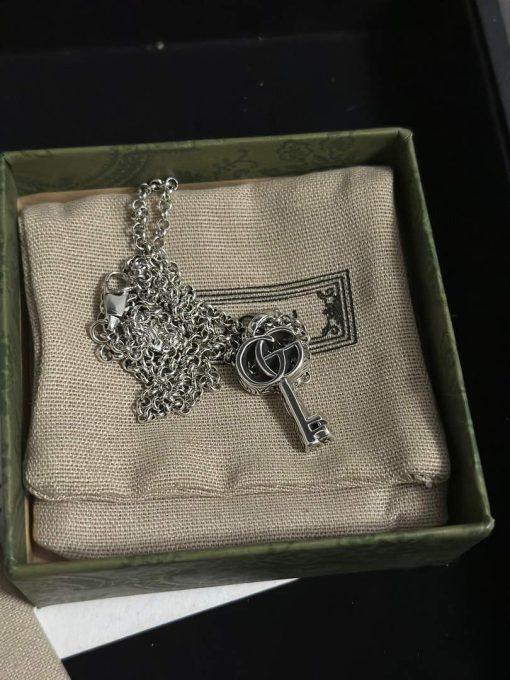 Gucci gucci double g key necklace silver - Image 10