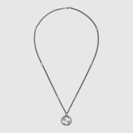 Gucci gucci nterlocking necklace silver - Image 2