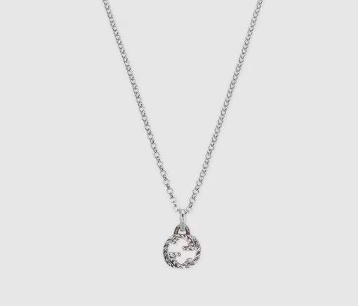 Gucci gucci nterlocking pendant necklace silver - Image 2