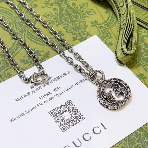 Gucci nterlocking necklace silver - Image 4