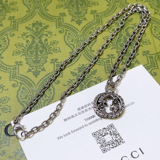 Gucci nterlocking necklace silver - Image 5