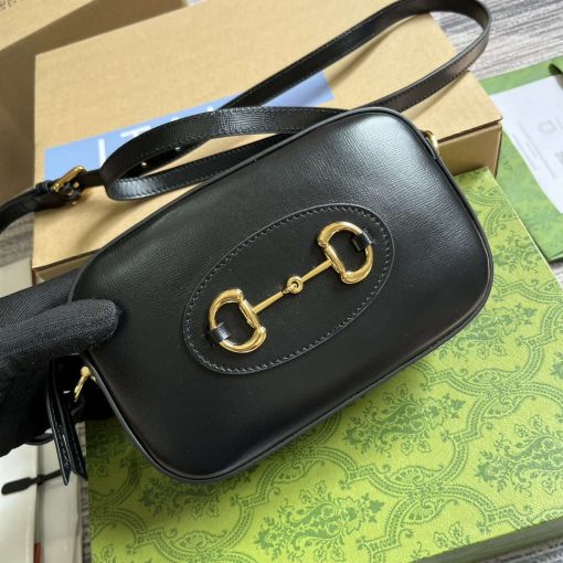 Gucci Horsebit 1955 Mini Shoulder Bag Black - Image 5