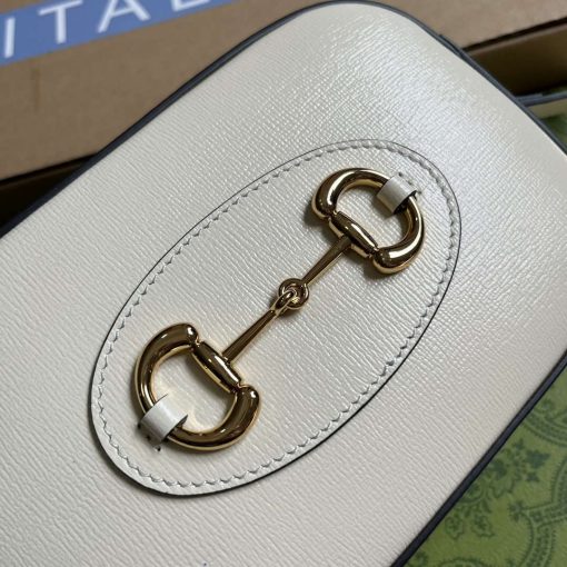 Gucci Horsebit 1955 Mini Shoulder Bag White - Image 7