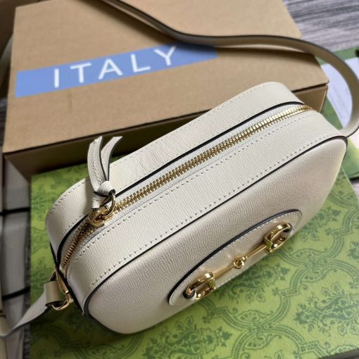 Gucci Horsebit 1955 Mini Shoulder Bag White - Image 9