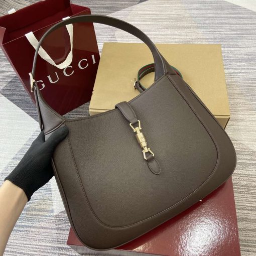 Gucci Jackie Large Shoulder Bag Brown - Image 4