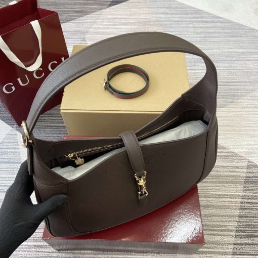 Gucci Jackie Large Shoulder Bag Brown - Image 10