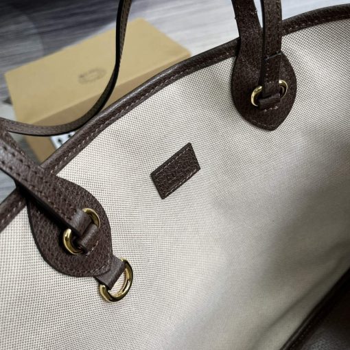 Gucci Ophidia Medium Tote Bag Beige And Brown - Image 11