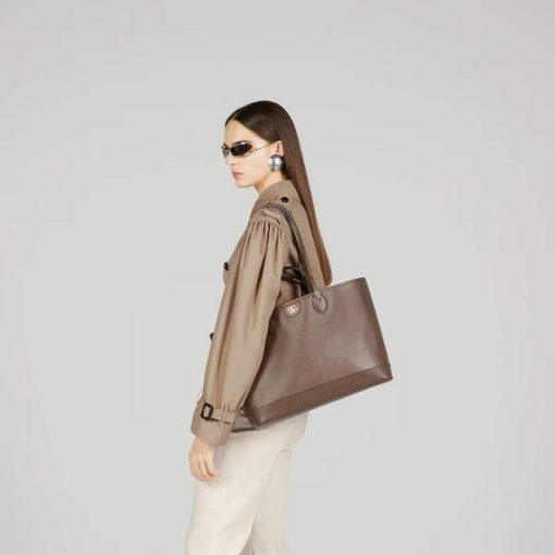 Gucci Ophidia Medium Tote Bag Brown Leather - Image 12