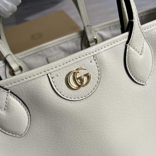Gucci Ophidia Medium Tote Bag White Leather - Image 7