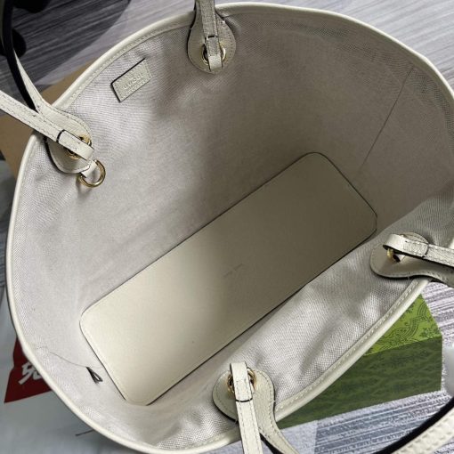 Gucci Ophidia Medium Tote Bag White Leather - Image 8