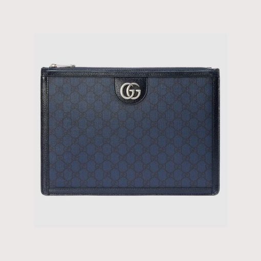 Gucci Ophidia Portfolio Case Blue And Black