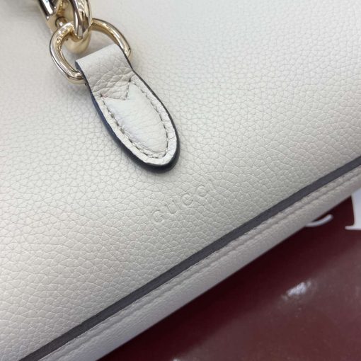 Gucci Small Tote Bag With Hook Closure Ivory - Image 10